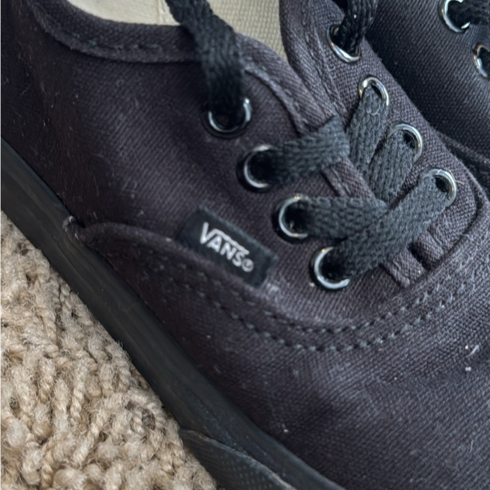 Toddler Vans Kid's Black Canvas Sneakers